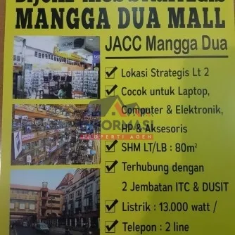 Kios atau Toko di Mangga Dua Mall Jakarta pusat