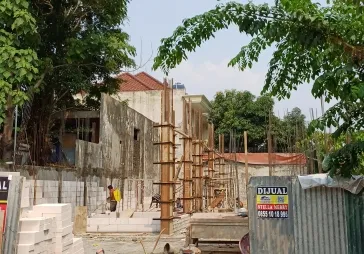 Tanah siap bangun Kav DKI blok 74, 10x25, hadap barat, SHM